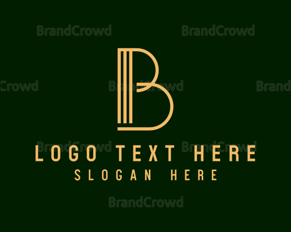 Luxury Boutique Event Letter B Logo