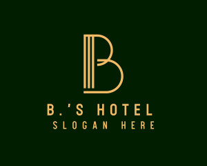 Luxury Boutique Event Letter B logo design