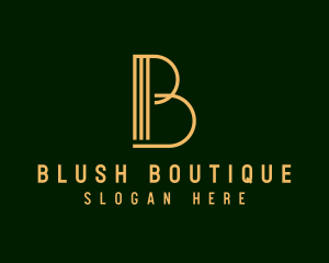 Luxury Boutique Event Letter B logo design