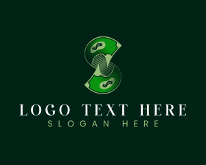 Dollar Bill - Dollar Money Letter S logo design