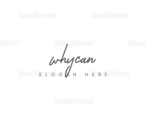 Generic Cursive Signature Logo