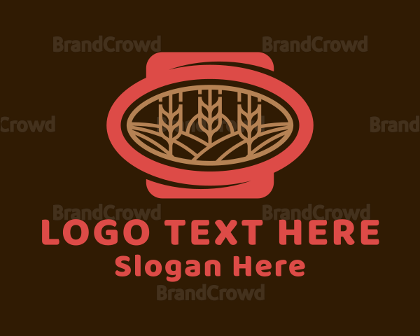Organic Wheat Farm Logo
