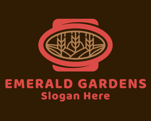 Organic Wheat Farm  logo design