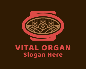 Organic Wheat Farm  logo design