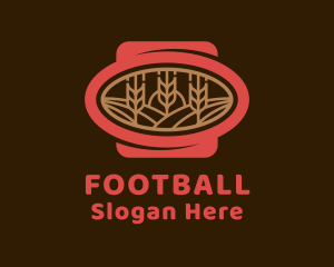 Plant - Organic Wheat Farm logo design