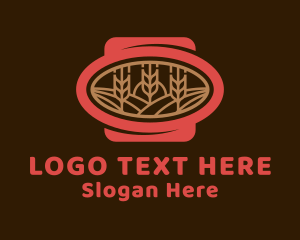 Agriculture - Organic Wheat Farm logo design