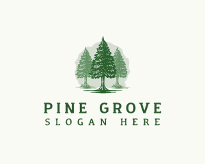 Pine - Pine Tree Forestry logo design