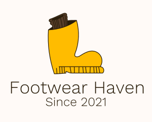 Boots - Sock Rain Boots logo design