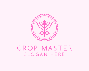 Flower Badge Wellness logo design