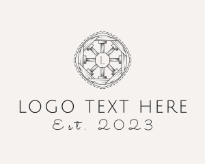Hand Drawn - Cart Wheel Delivery logo design