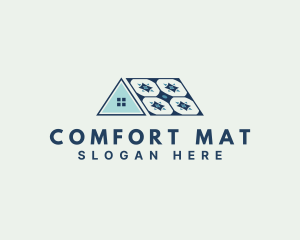 Mat - House Tile Flooring logo design