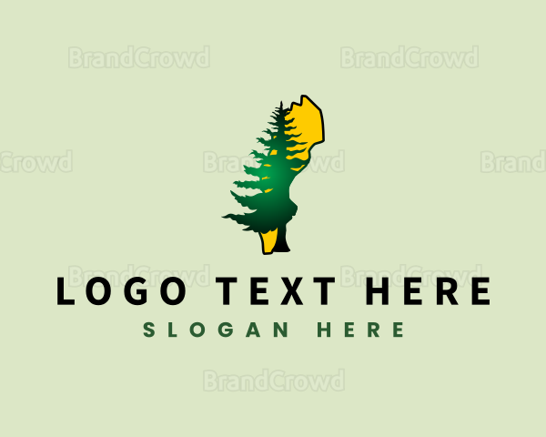 Sweden Forest Tree Logo