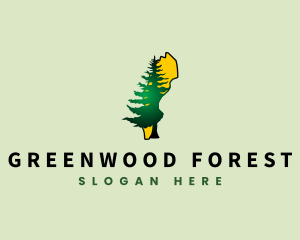 Sweden Forest Tree logo design