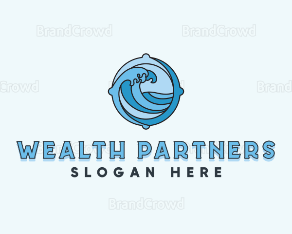 Ocean Wave Sea Logo