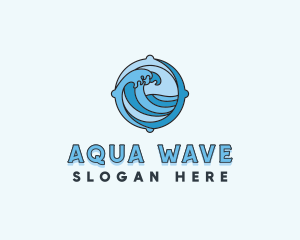 Ocean Wave Sea logo design