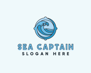 Ocean Wave Sea logo design