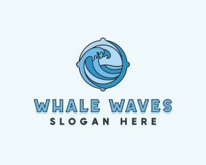 Ocean Wave Sea logo design