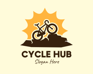 Bike - Sunny Mountain Bike logo design