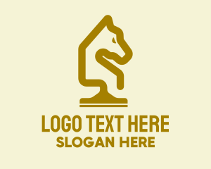 Housekeeping - Gold Horse Cleaning Service logo design