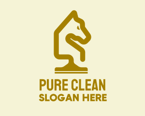 Gold Horse Cleaning Service  logo design