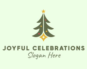 Festivity - Christmas Tree Star logo design