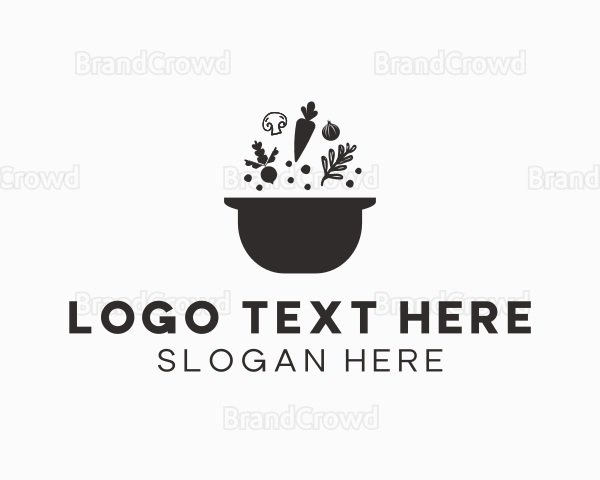 Vegetable Soup Pot Logo