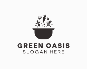 Vegetable Soup Pot logo design