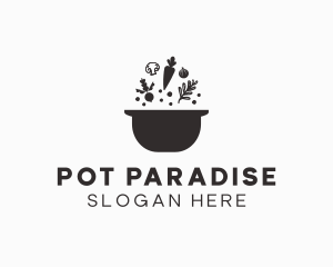 Pot - Vegetable Soup Pot logo design