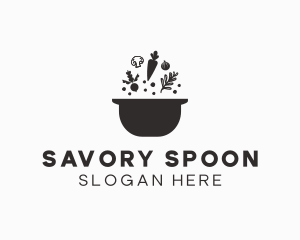 Soup - Vegetable Soup Pot logo design