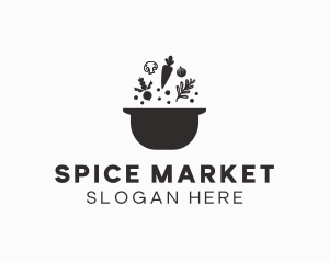 Vegetable Soup Pot logo design