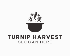 Turnip - Vegetable Soup Pot logo design