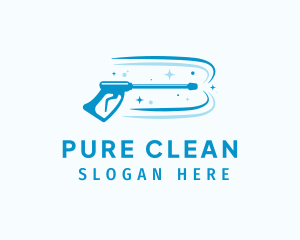 Blue Water Pressure Washer logo design