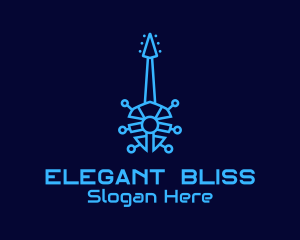 Blue Electric Guitar  Logo