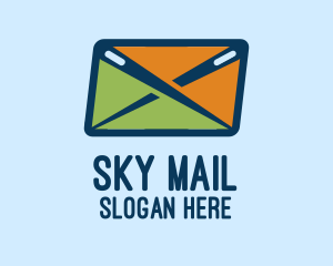 Needle Mail Envelope logo design