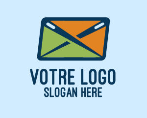 Mobile Application - Needle Mail Envelope logo design
