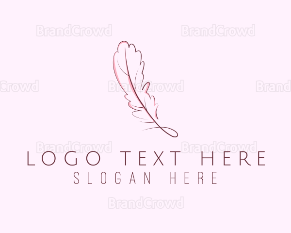 Feather Pen Writer Logo