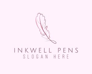 Pen - Feather Pen Writer logo design