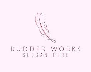 Feather Pen Writer logo design