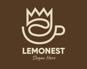 Latte - Brown Coffee Crown logo design
