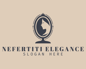 Elegant Mirror Woman logo design