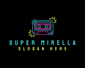 Neon - Neon Music Cassette logo design