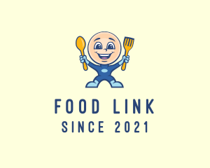 Food Meal Superhero  logo design