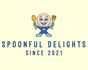 Food Meal Superhero  logo design