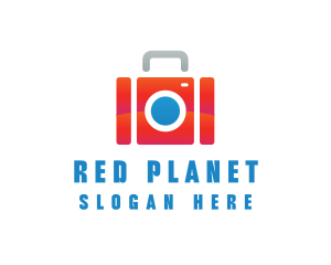 Red Camera Luggage logo design