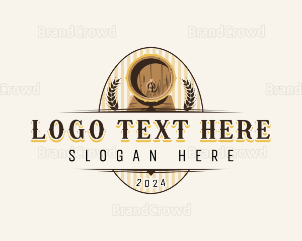 Wine Beer Brewery Logo