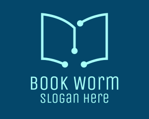 Book - Tech Book Circuit logo design