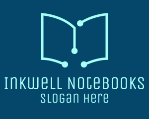 Notebook - Tech Book Circuit logo design