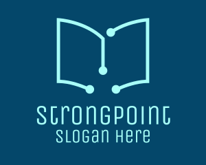 Academic - Tech Book Circuit logo design