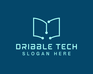 Tech Book Circuit logo design