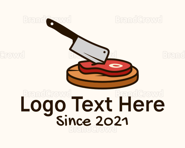 Meat Cleaver Chopping Board Logo